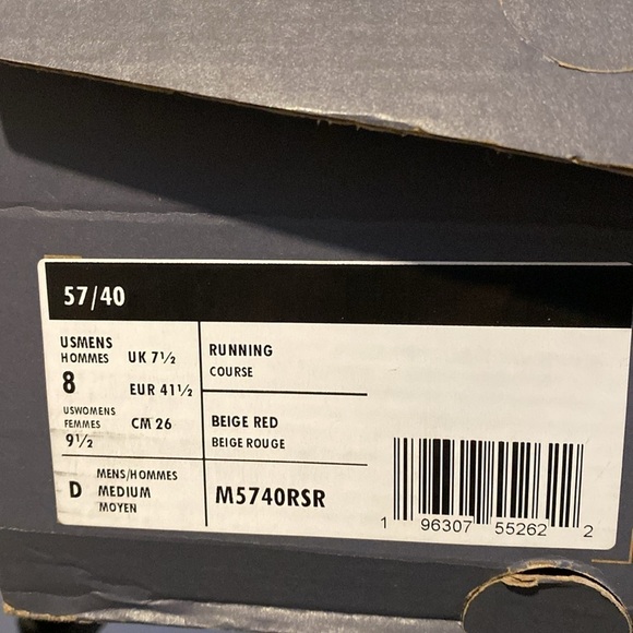 New Balance 57/40 moonbeam true red main image 7